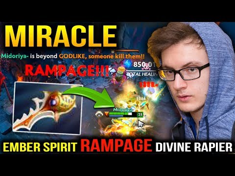 Miracle RAMPAGE RAPIER with Ember Spirit Dancing In Party Game Dota 2