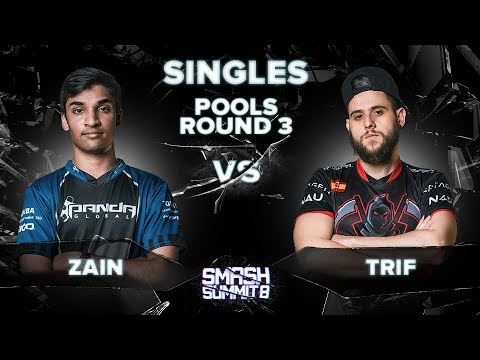 Zain vs Trif - Melee Singles: Pools Round 3 - Smash Summit 8 | Marth vs Peach