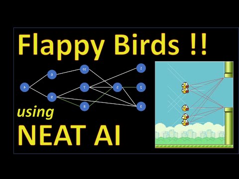 Neat AI does Flappy Birds using NEAT and a Genetic Algorithm