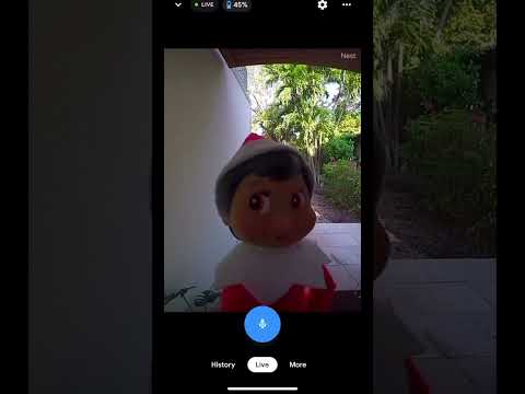 Natalie got surprised that I caught the Elf on the shelf arriving to our home