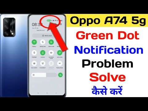 Oppo A74 Green Dot Notification Kya Hai ll How To Green Dot Notification Manage Oppo A74