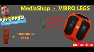 MediaShop.TV - VibroLegs | Vibration & Massage | ✔ Füße ✔ Waden ✔ Oberschenkel ✔ Lende | Review DE