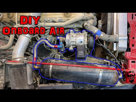 DIY Onboard AIR! A/C compressor to air pump conversion and Repair!!
