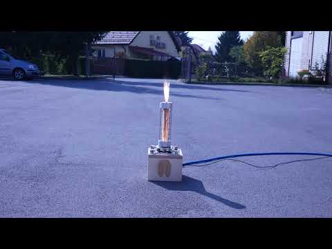 Acrylic Hybrid Rocket Engine Test n3