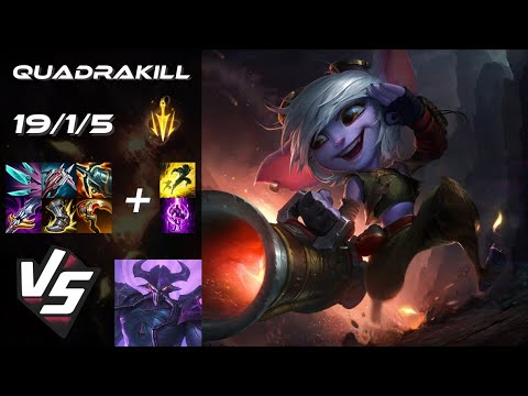 MID Tristana vs Kassadin [QUADRAKILL] - NA Grandmaster Patch 14.6