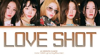 Download lagu LE SSERAFIM Love Shot (original: EXO) Lyrics (Color Coded Lyrics) mp3