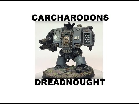 Painting Showcase: Carcharodons Space Marines Castraferrum Dreadnought - Space Sharks