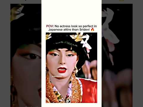 Sridevi Japanese song | No actress look so perfect in Japanese attire than Sridevi | #sridevi