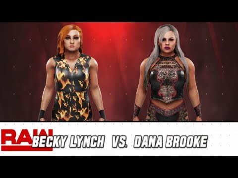 WWE 2K19 PSP | BECKY LYNCH VS DANA BROOKE (N.1 CONTENDERS) SEP.30,2019