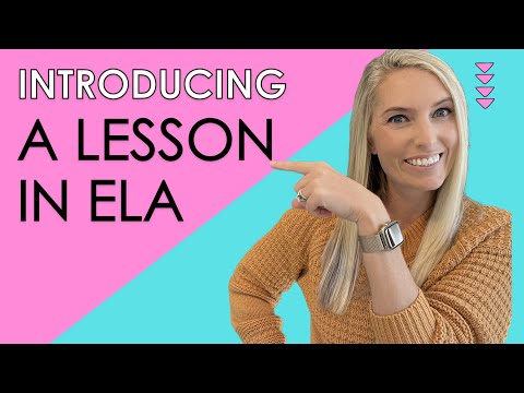 Introducing a Lesson in ELA