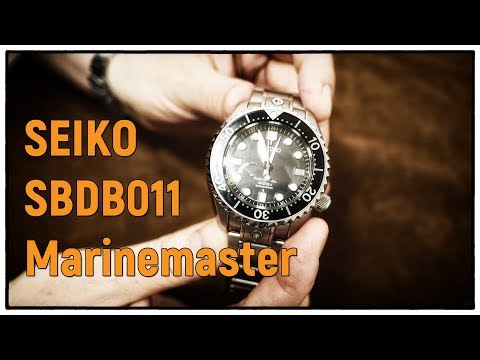 SEIKO Prospex SBDB011 Marinemaster Professional 600M Diver Springdrive GMT Titan | Uhr Clock Watch