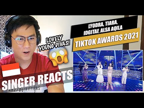 LYODRA X TIARA ANDINI X IDGITAF X ALSA AQILAH - TERPESONA [TikTok AWARDS INDONESIA 2021] | REACTION