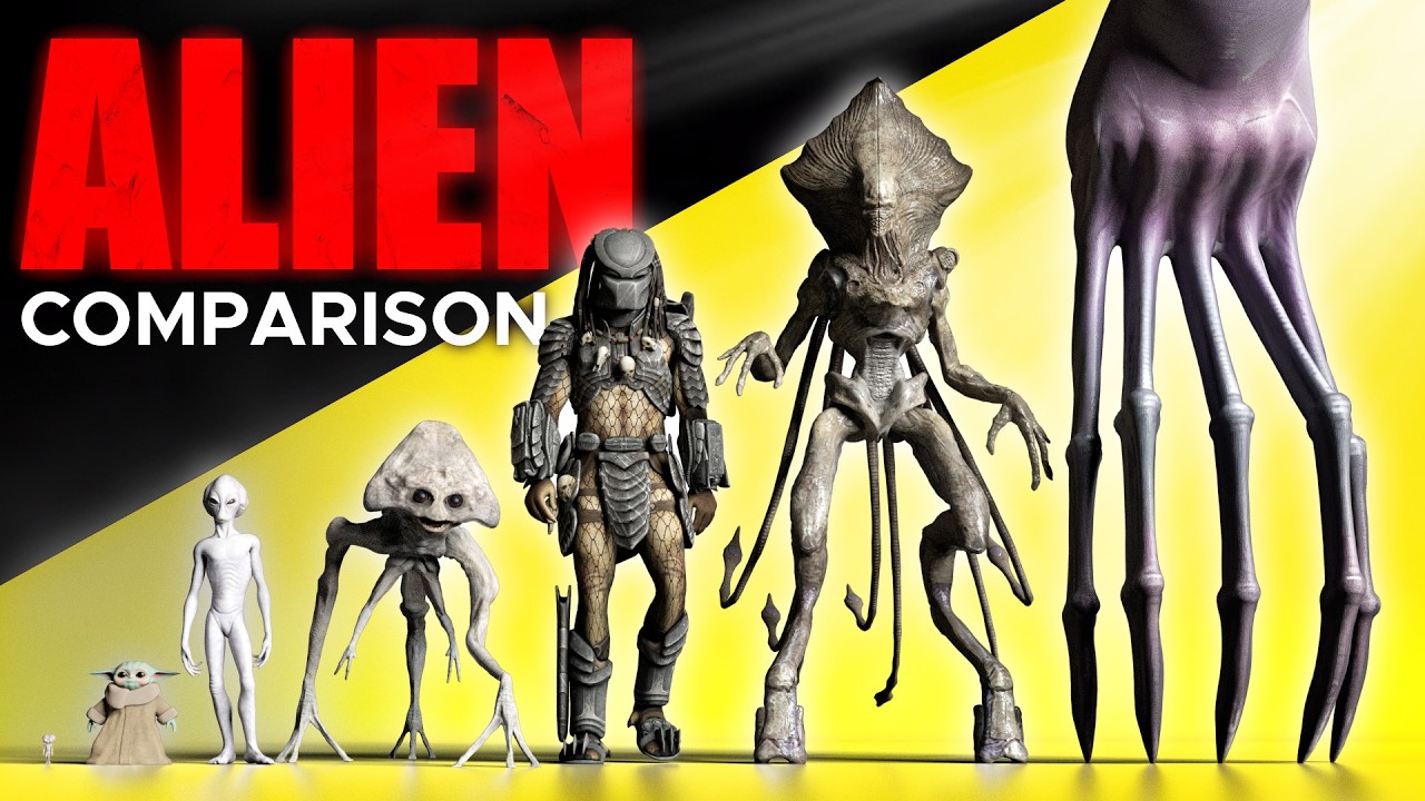 👽 ALIEN SIZE COMPARISON 😱