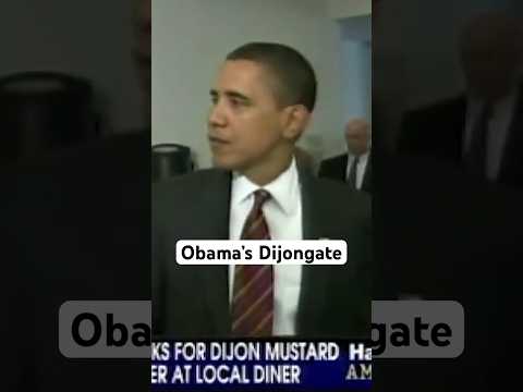 A scandal unlike any other: Obama putting Dijon mustard on his burger.