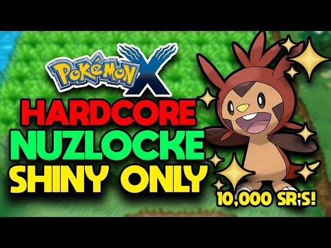 Pokemon X Hardcore Nuzlocke - SHINY Pokemon ONLY! (No Overleveling, No Items)