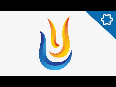 Water Drop Logo Design Tutorial With Different color every layer Adobe illustrator tutorial