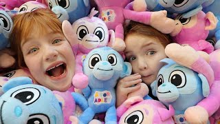 1,000 Baby Monkeys for YOU!!  Adley & Niko get a Surprise Delivery of Monkey Friends merch from Dad!