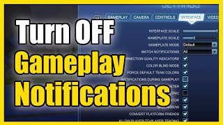 How to Enable or Disable Notifications During Gameplay in Rocket League (Fast Method)