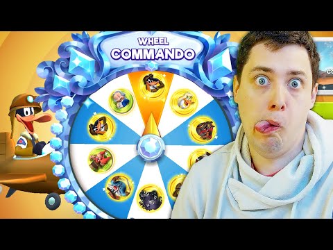 WHEEL COMMANDO DAFFY OPENING SPIN X2! in Looney Tunes World of Mayhem