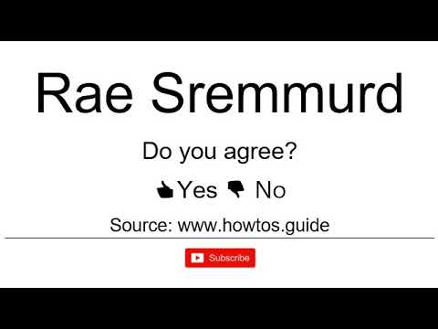 How to Pronounce / How to Say: Rae Sremmurd