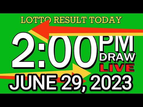 LIVE 2PM LOTTO RESULT TODAY JUNE 29, 2023 LOTTO RESULT WINNING