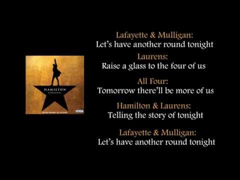 Hamilton - The Story of Tonight lyrics