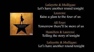 Hamilton - The Story of Tonight lyrics