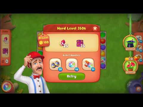 Gardenscapes Stuck Level 3506