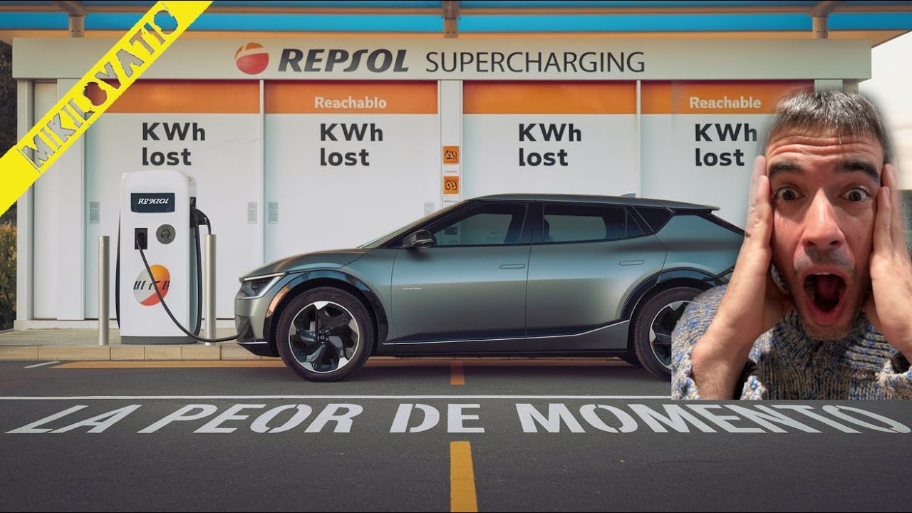 EFICIENCIA SUPERCHARGERS | Los PEORES cargadores de MOMENTO REPSOL de 350KW | MIDO su EFICIENCIA