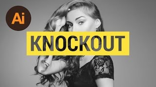 Design a Knockout Text Effect Illustrator Tutorial