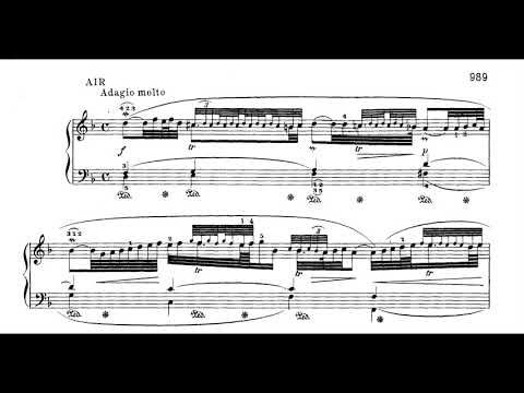 Georg Friedrich Händel - Suite No. 3 in D minor for Harpsichord, HWV. 428 (1720) [Score-Video]
