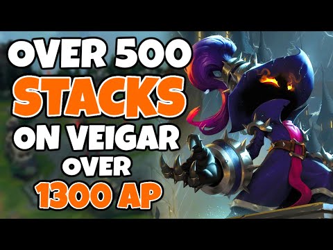 I got 1374 AP on Veigar, over 500 Stacks in 36 Minutes (Then carried the game) | Pekin Woof