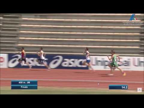 finale 400 metri juniores campionati italiani firenze 2017