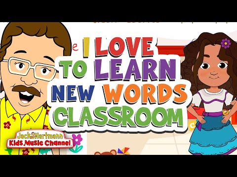 I Love To Learn New Words in Spanish | Classroom Words In English and In Spanish! | Jack Hartmann