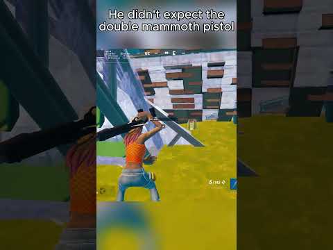 He didn't expect the double mammoth pistol #fortnite #fortniteclips #shorts