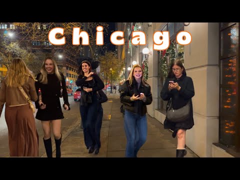 CHICAGO🇺🇸| FRIDAY Nightlife. BARS taverns and FORBIDDEN streets💃