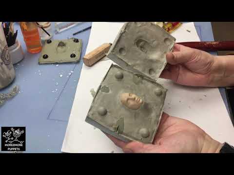 0046 Mold for Face Replacements for Stop Motion Puppet - MOREZMORE
