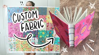 How to Make Your Own Custom Fabric for DIY Book Cloth
