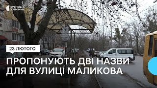 Дві назви для вулиці Степана Маликова: у Житомирі ініціювали громадське обговорення