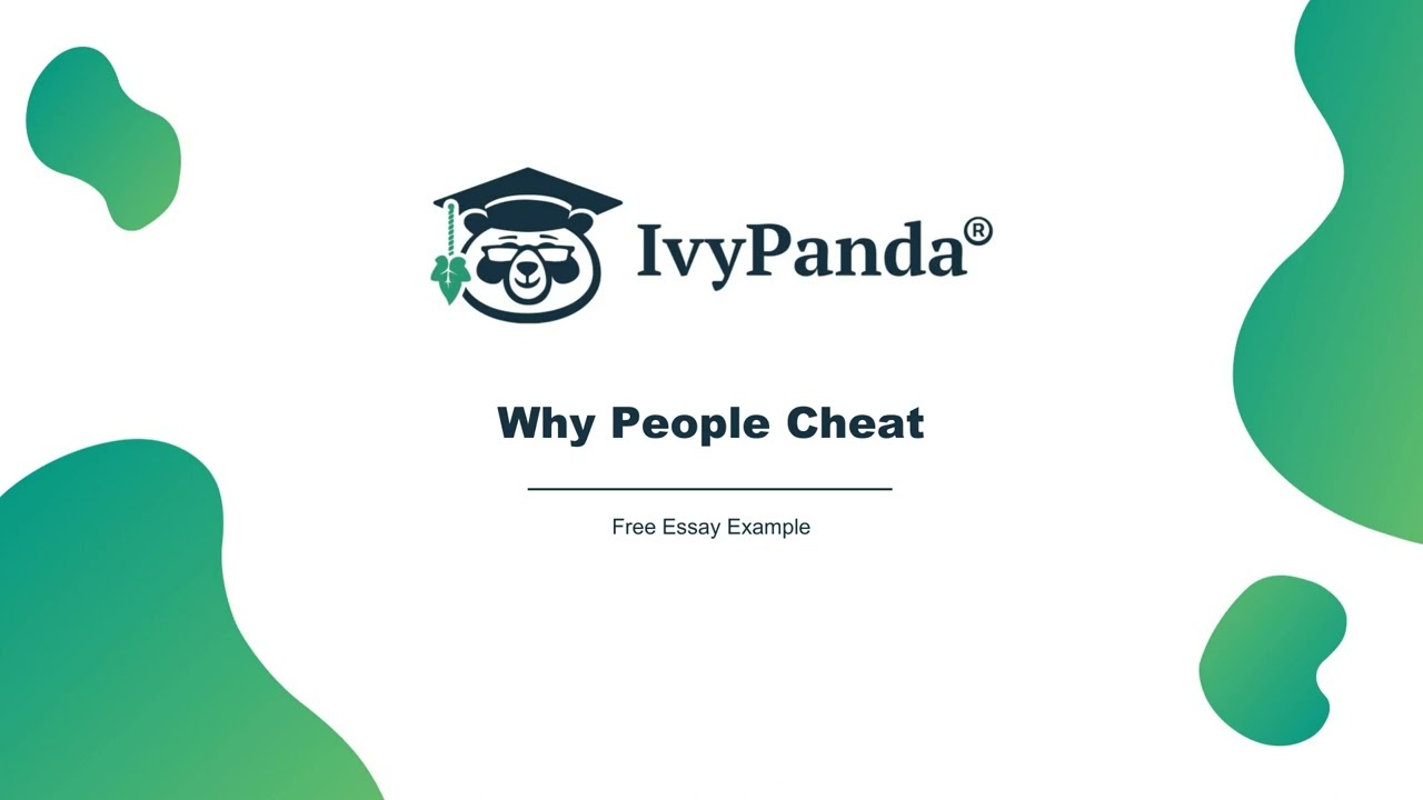 Why People Cheat | Free Essay Example