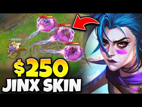 RIOT JUST RELEASED A NEW $250 JINX SKIN AND IT'S AMAZING! (ARCANE FRACTURED JINX)