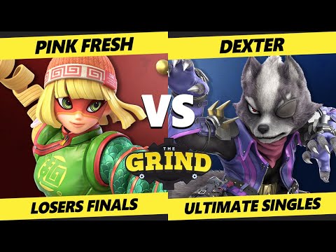 The Grind 197 Losers Finals - Dexter (Wolf) Vs. Pink Fresh (Min Min) Smash Ultimate - SSBU