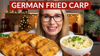 German Fried Carp for Christmas: Juicy Fish, Crispy Coating, Perfect Potato Salad