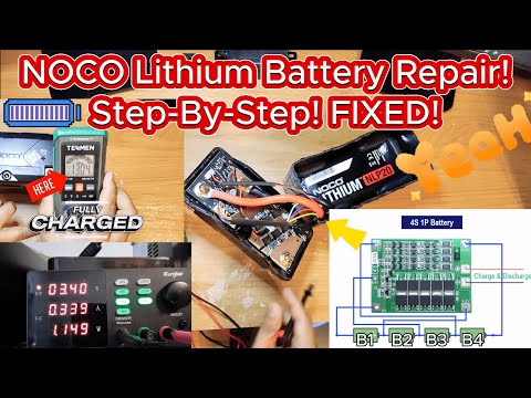 NOCO Lithium LiFePO4 Battery Repair | Step-by-Step Process | DIY Project | WORKS!