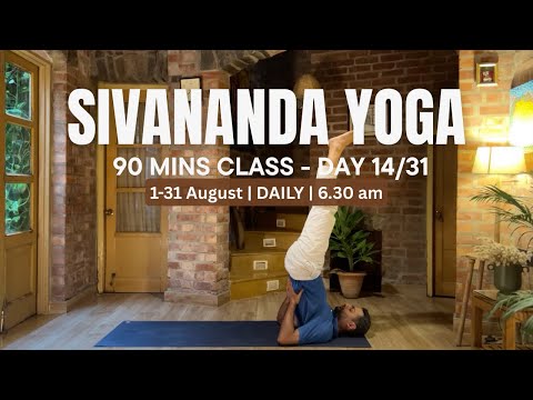 Sivananda Yoga Live Class - 90 mins - 14/31