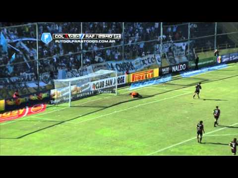 Remate de Albertengo. Colón 0 - Rafaela 0. Desempate. Fútbol Para Todos