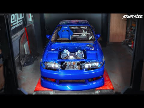 Installing 1UZ V8 engine in Nissan Skyline R32 — key project moment