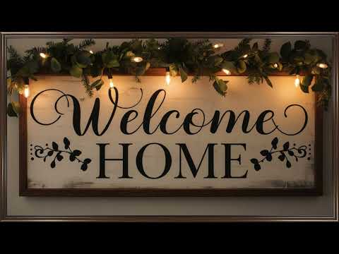 Welcome Home Sign / 4K / Wallpaper / Screensaver / TV Art / Frame Art