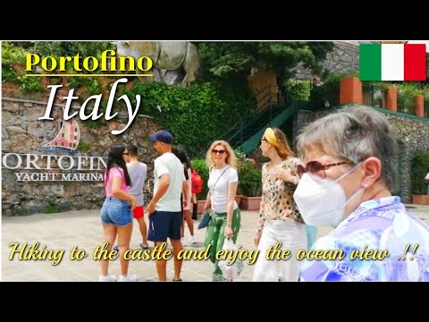 Portofino Italy, walking tour and hiking #walkingtour #4kvideo #italy  2022 4K