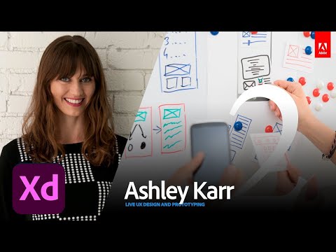 Live UI/UX Design with Ashley Karr 2/3 | Adobe Creative Cloud